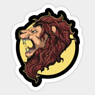 Lion head Sticker